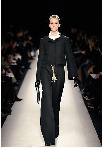 ysl black velvet pant suit|ysl denim pants.